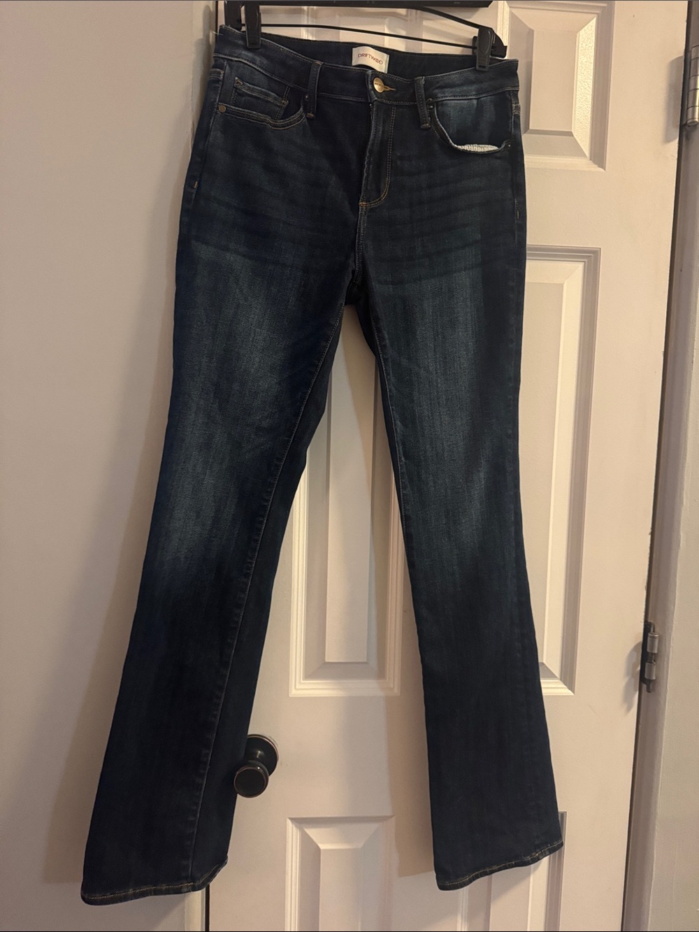 DRIFTWOOD Dark Blue Bootcut Jeans 28 Long 33in inseam